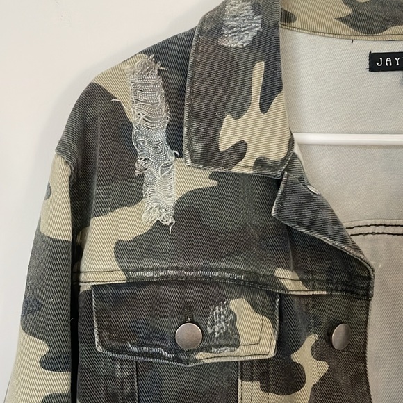 Jay Walker camo denim jacket - Picture 2 of 7